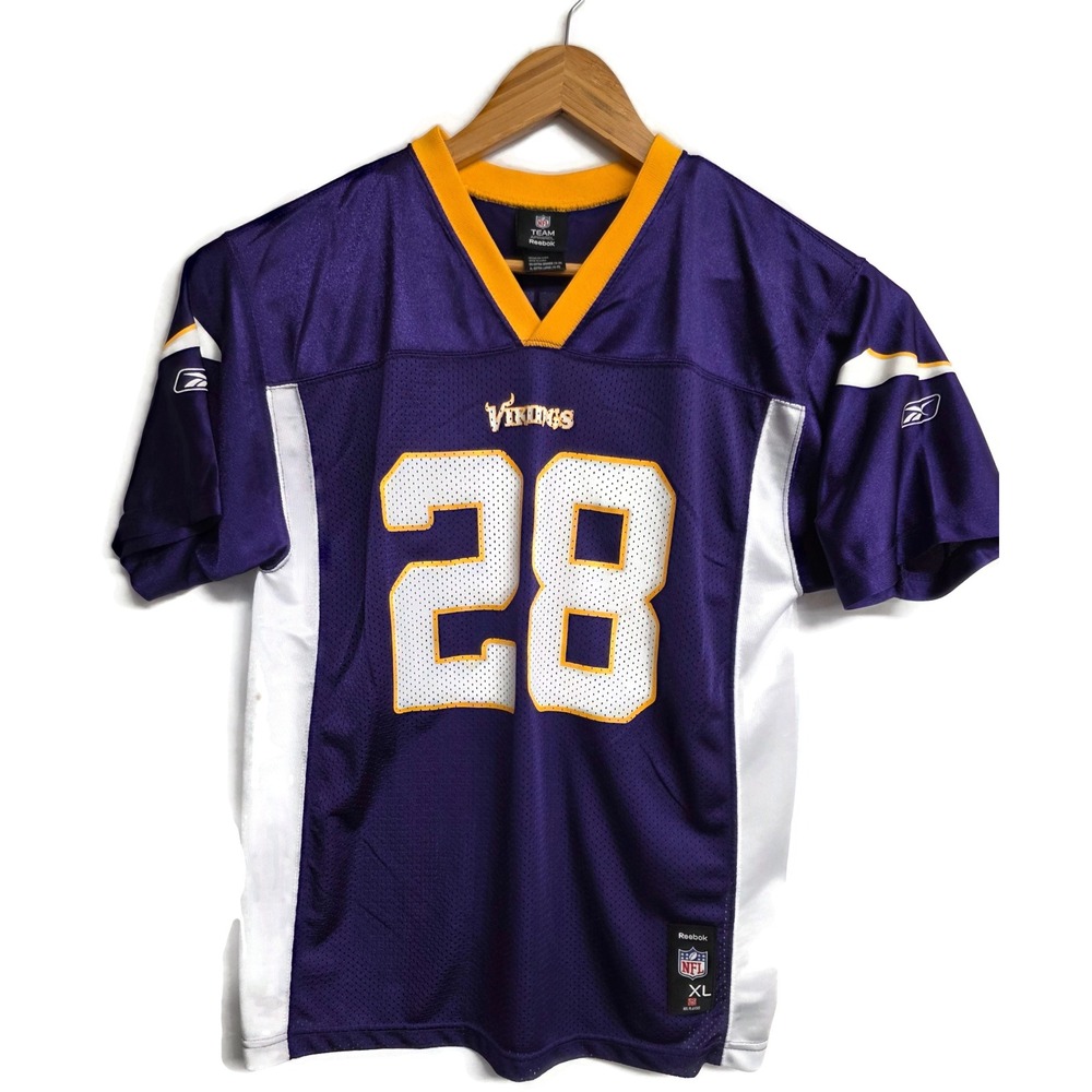Reebok NFL Minnesota Vikings Adrian Peterson 28 Youth Jersey XL 18-20 Purple